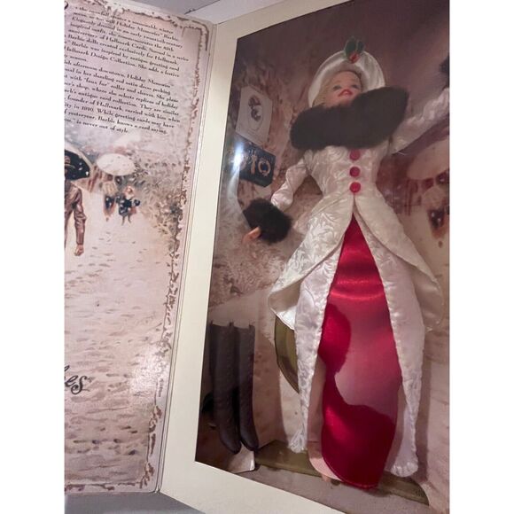 Hallmark Special Edition Holiday Memories Barbie Doll 1995 Best Christmas Wishes - Picture 4 of 11